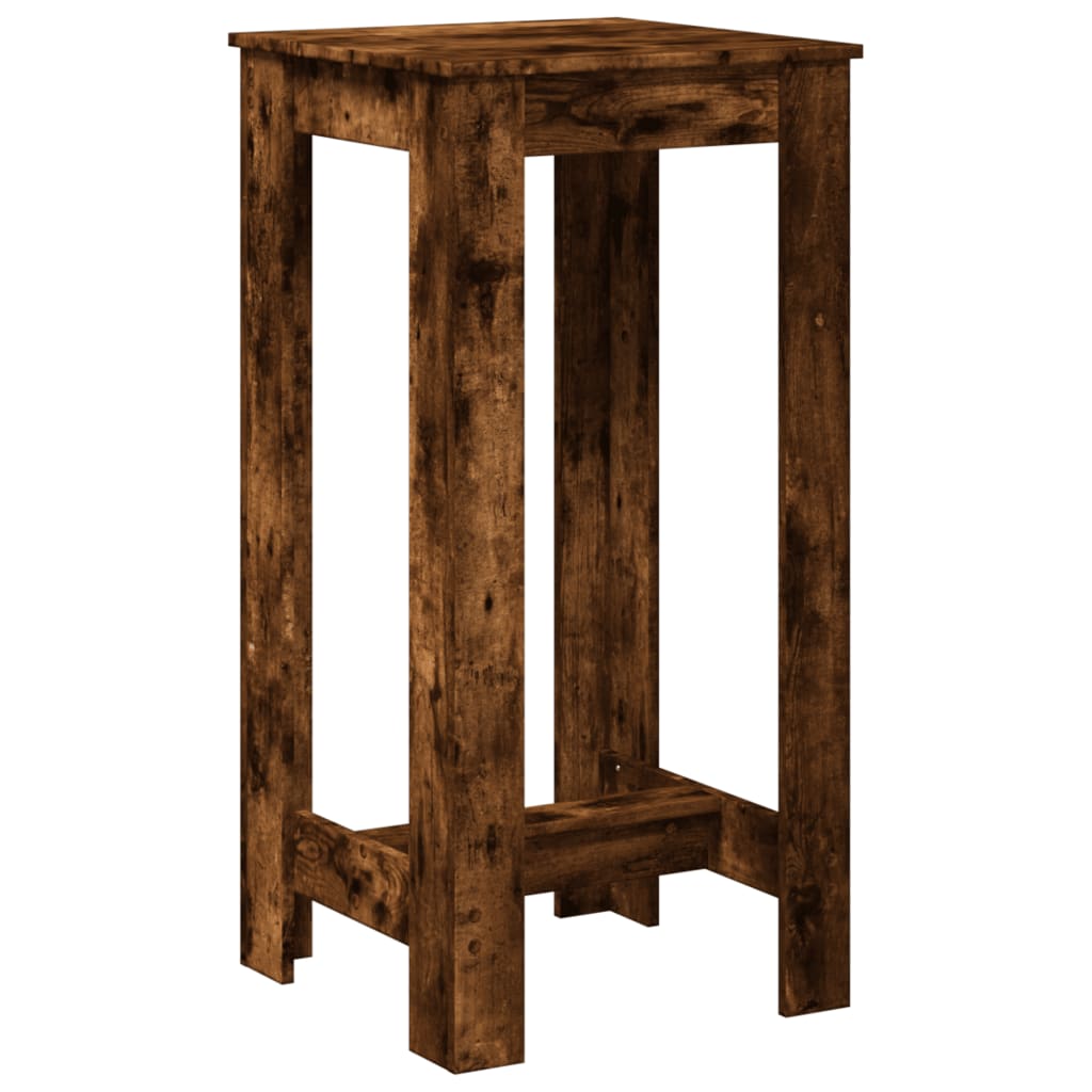 vidaXL Τραπέζι Μπαρ Καπνιστή Δρυς 51x50x103,5 εκ. Επεξ. Ξύλο