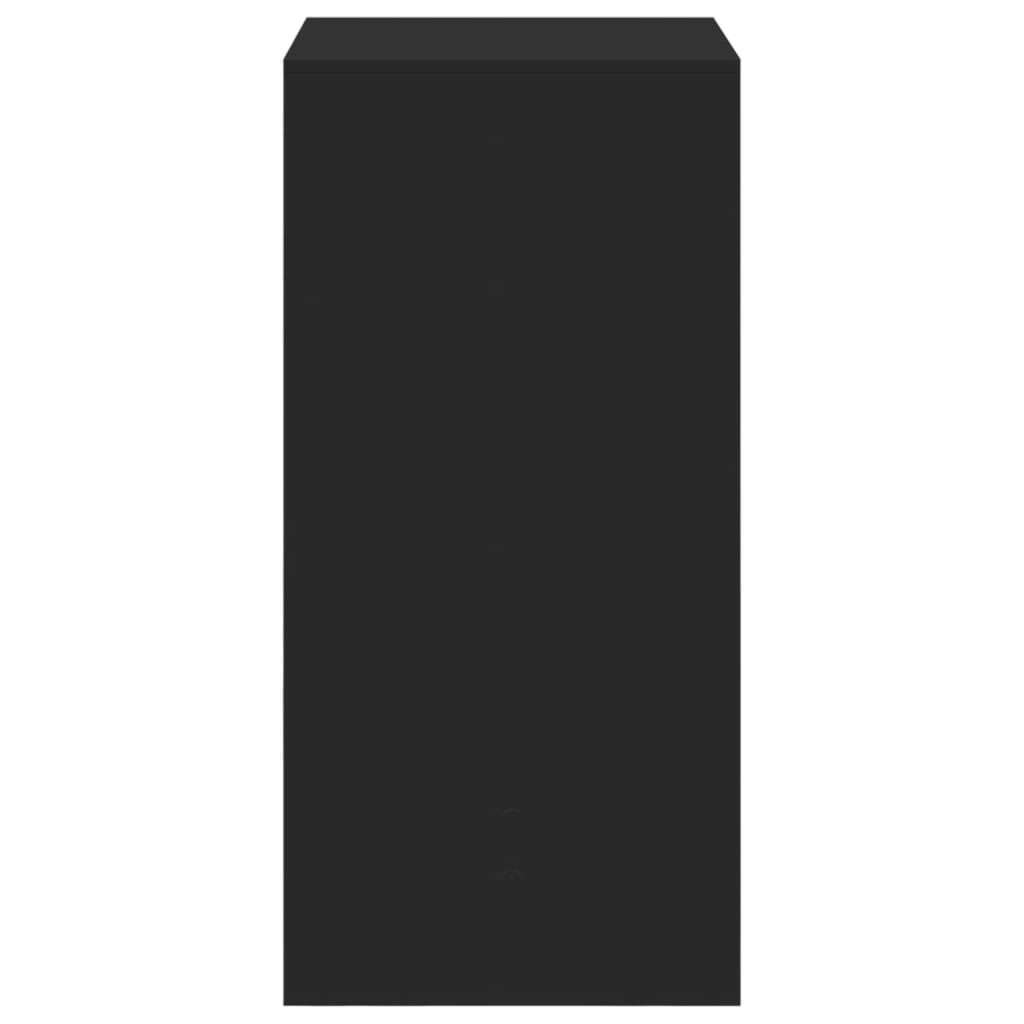 vidaXL Τραπέζι Μπαρ Μαύρο 51x50x103,5 εκ. Επεξ. Ξύλο