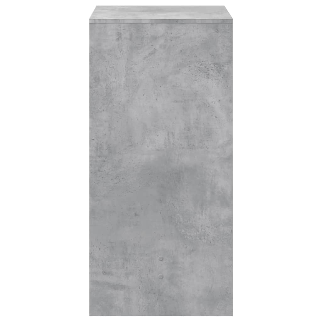 vidaXL Τραπέζι Μπαρ Γκρι Σκυροδέματος 51x50x103,5 εκ. Επεξ. Ξύλο