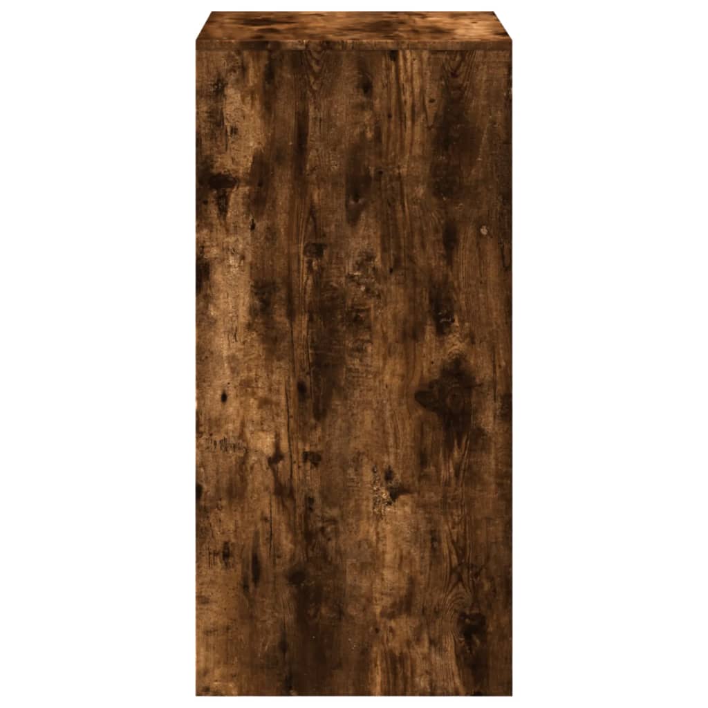 vidaXL Τραπέζι Μπαρ Καπνιστή Δρυς 51x50x103,5 εκ. Επεξ. Ξύλο