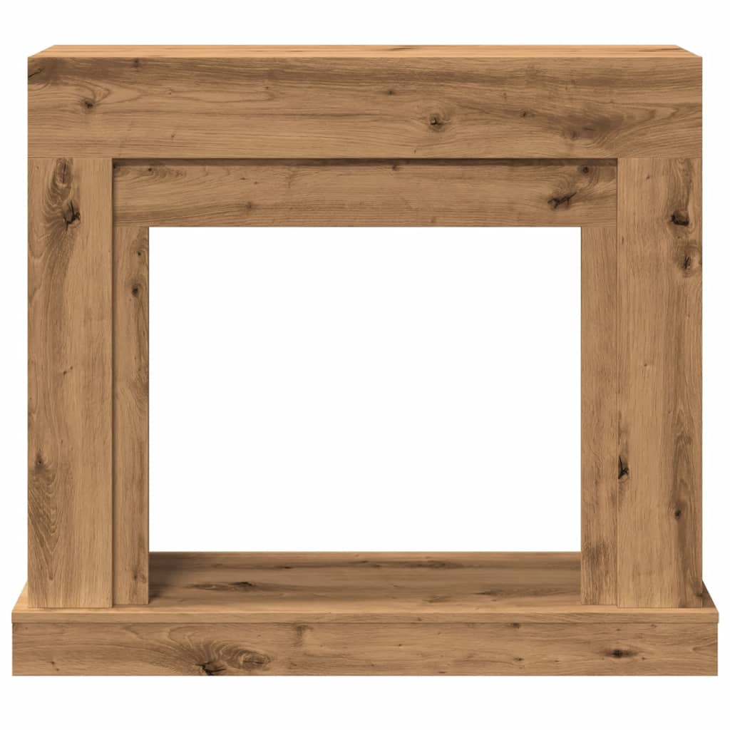 vidaXL Πλαίσιο Τζακιού Αρτισιανή Δρυς 100x30x87,5 εκ. από Επεξ. Ξύλο