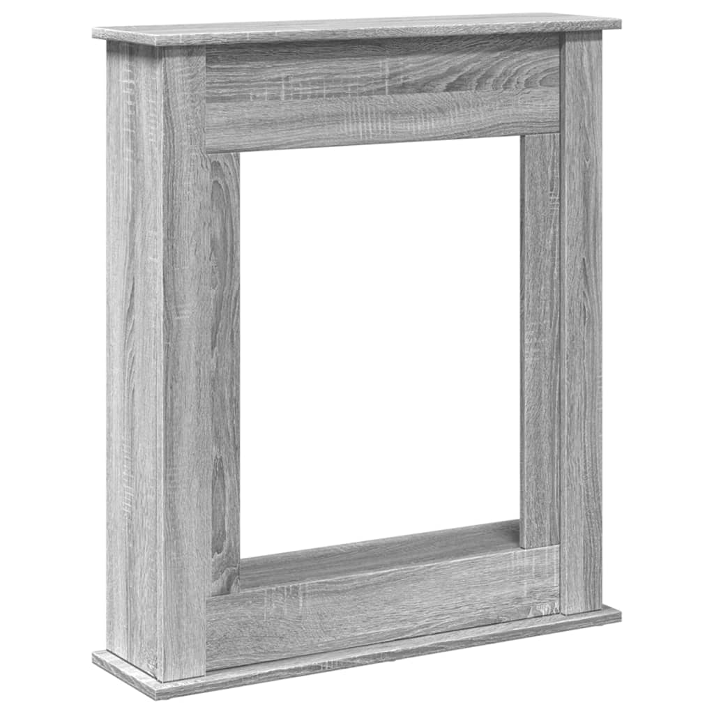 vidaXL Πλαίσιο Τζακιού Γκρι Sonoma 75x20x87,5 εκ. από Επεξ. Ξύλο