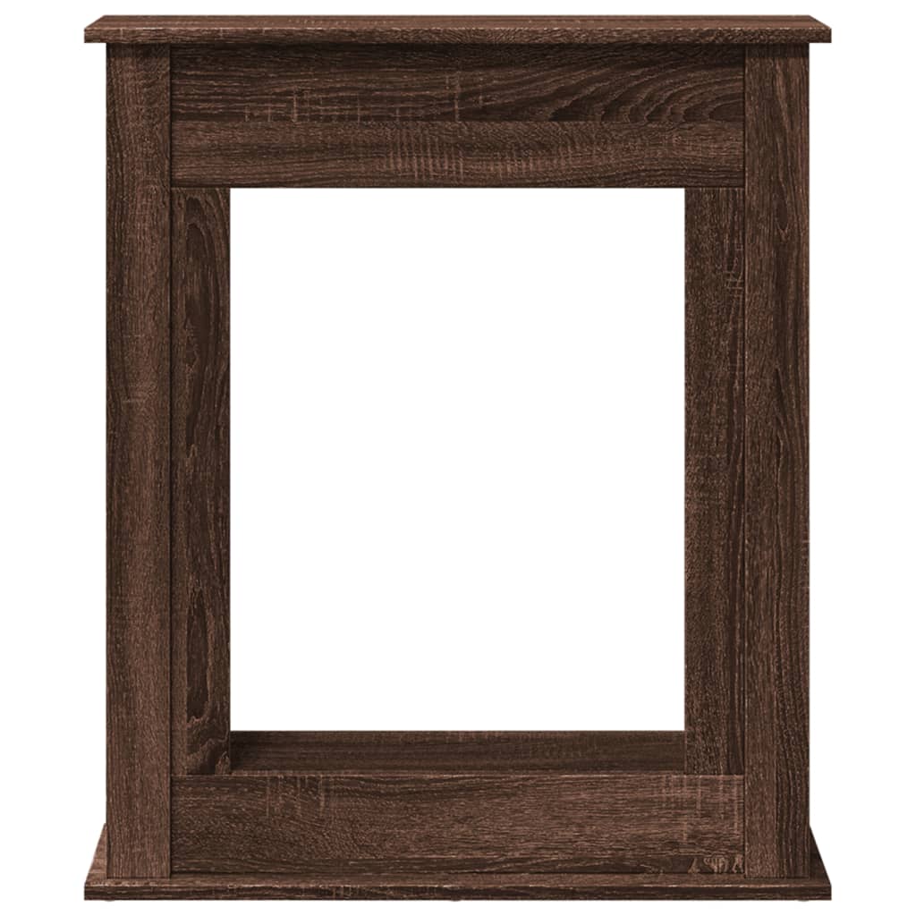 vidaXL Πλαίσιο Τζακιού Καφέ Δρυς 75x20x87,5 εκ. από Επεξ. Ξύλο