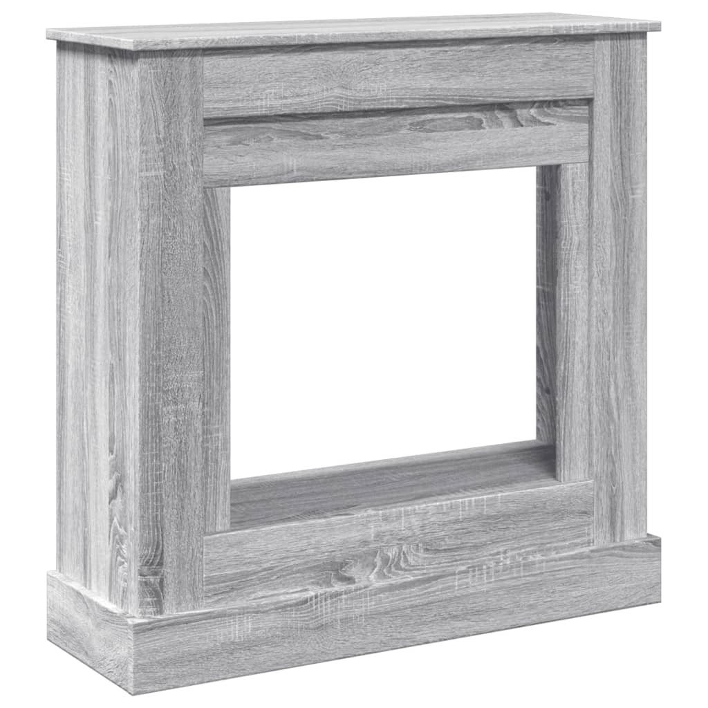 vidaXL Πλαίσιο Τζακιού Γκρι Sonoma 90x30x90 εκ. από Επεξ. Ξύλο