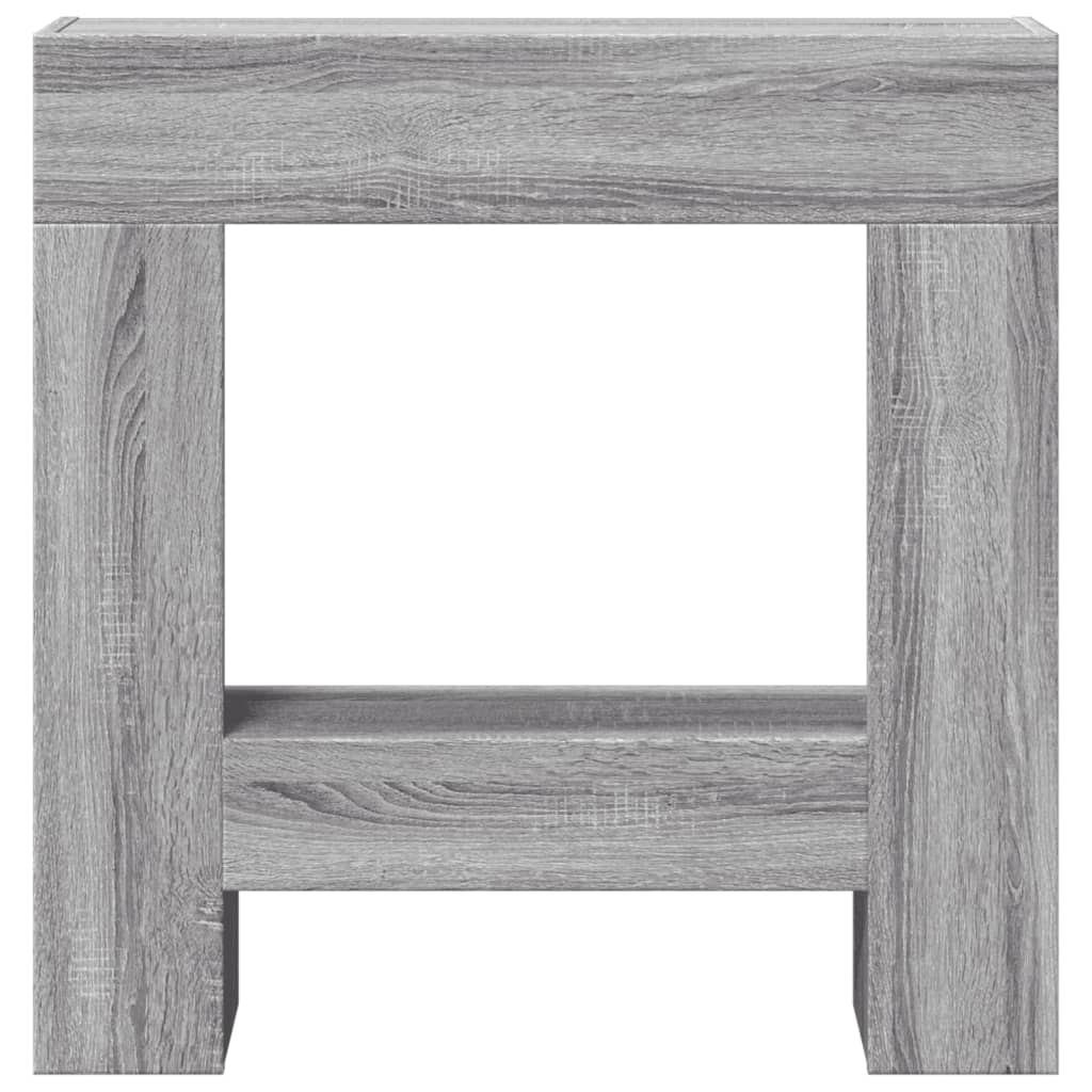 vidaXL Πλαίσιο Τζακιού Γκρι Sonoma 81x18x82 εκ. από Επεξ. Ξύλο