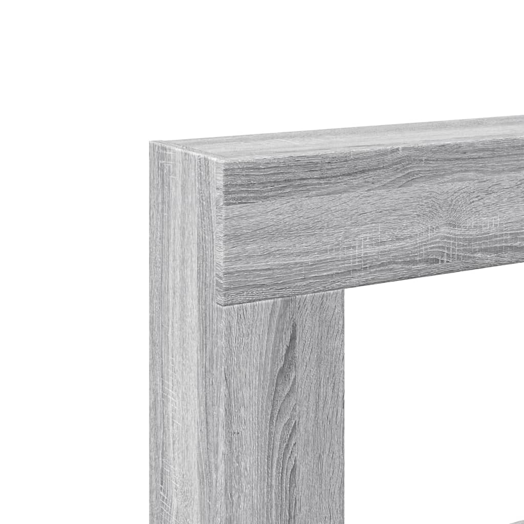 vidaXL Πλαίσιο Τζακιού Γκρι Sonoma 81x18x82 εκ. από Επεξ. Ξύλο