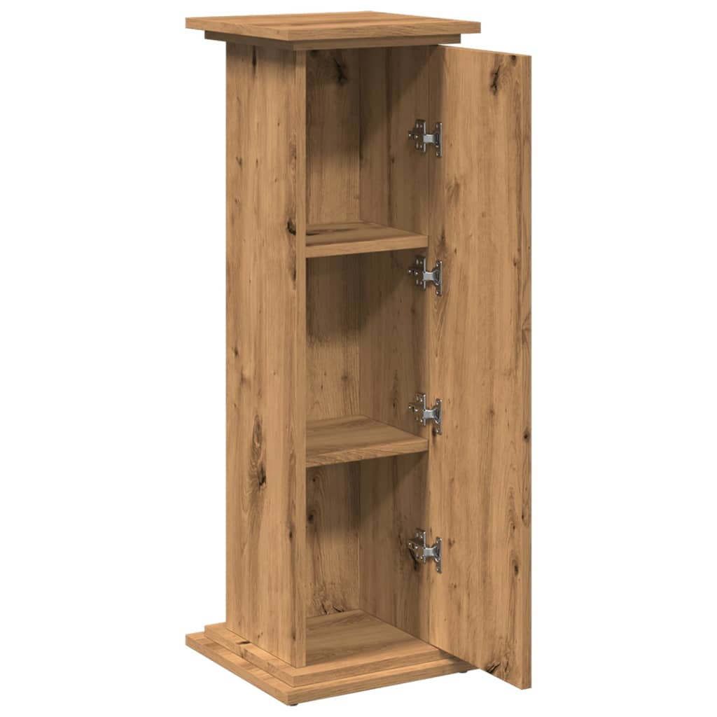 vidaXL Βάση Οθόνης με Αποθ. Αρτισιανή Δρυς 31x30x90 εκ. Επεξ. Ξύλο