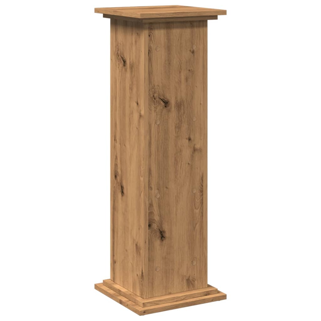 vidaXL Βάση Οθόνης με Αποθ. Αρτισιανή Δρυς 31x30x90 εκ. Επεξ. Ξύλο