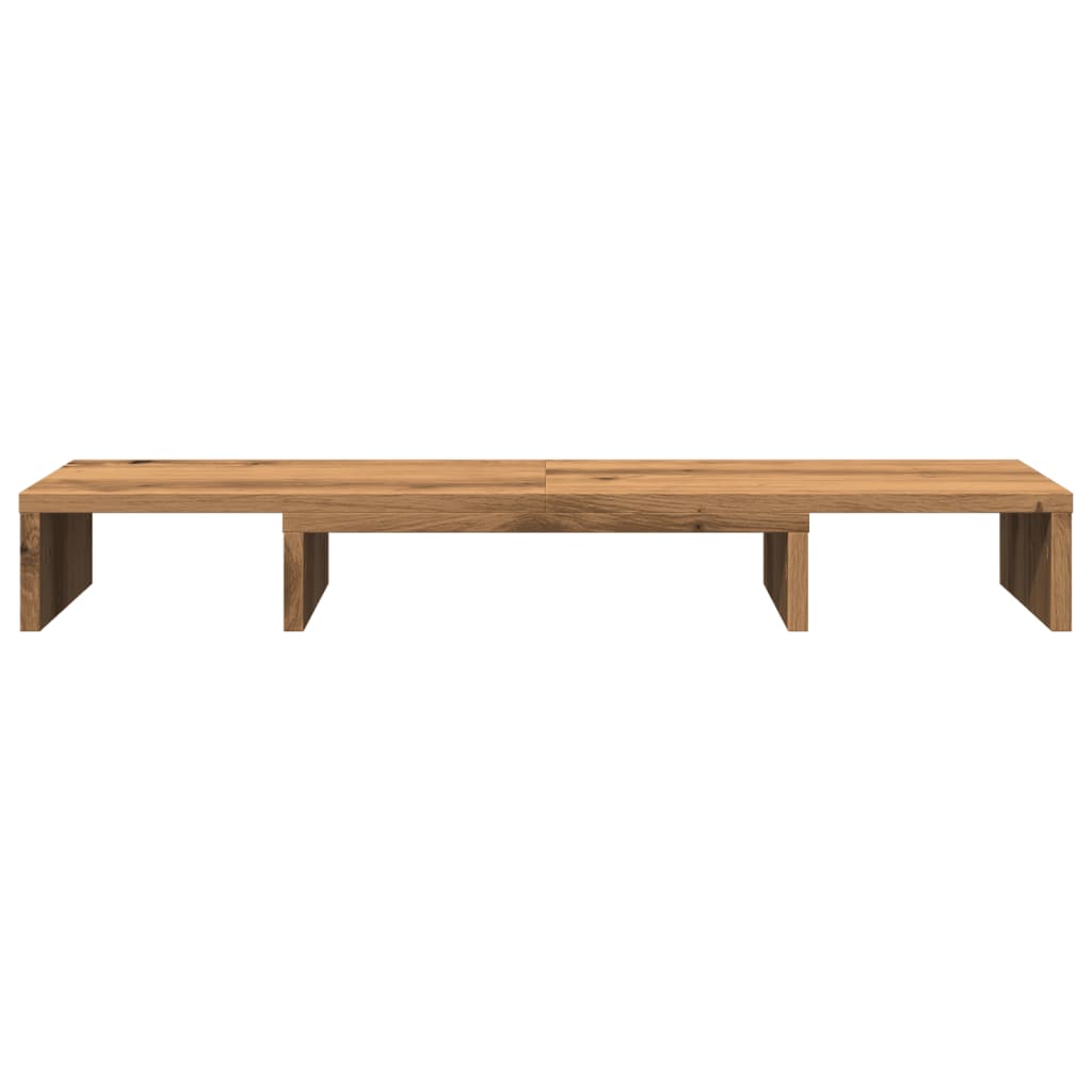 vidaXL Βάση Οθόνης Ρυθμιζ. Αρτισιανή Δρυς 80x24x10,5 εκ. Επεξεργ. Ξύλο
