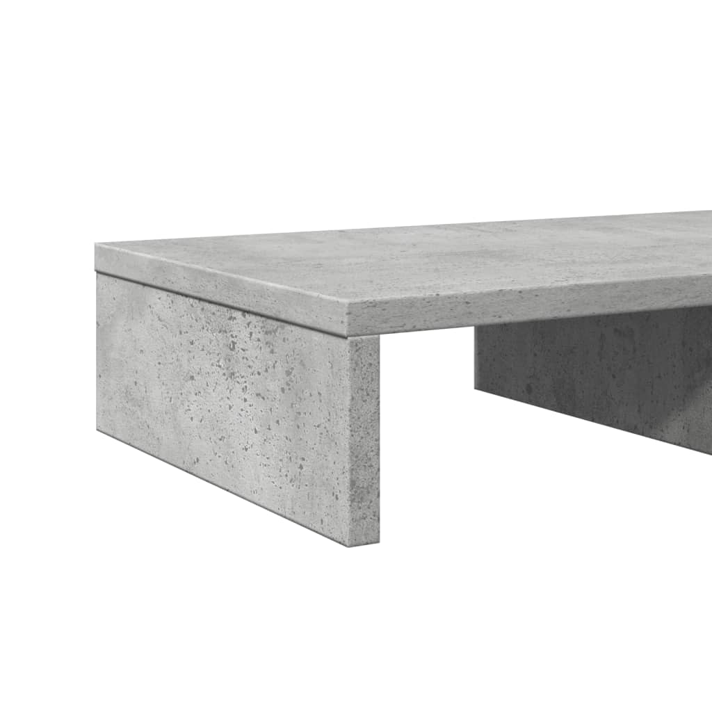 vidaXL Βάση Οθονών Γκρι του Σκυροδέματος 50x27x10 εκ. από Επεξ. Ξύλο