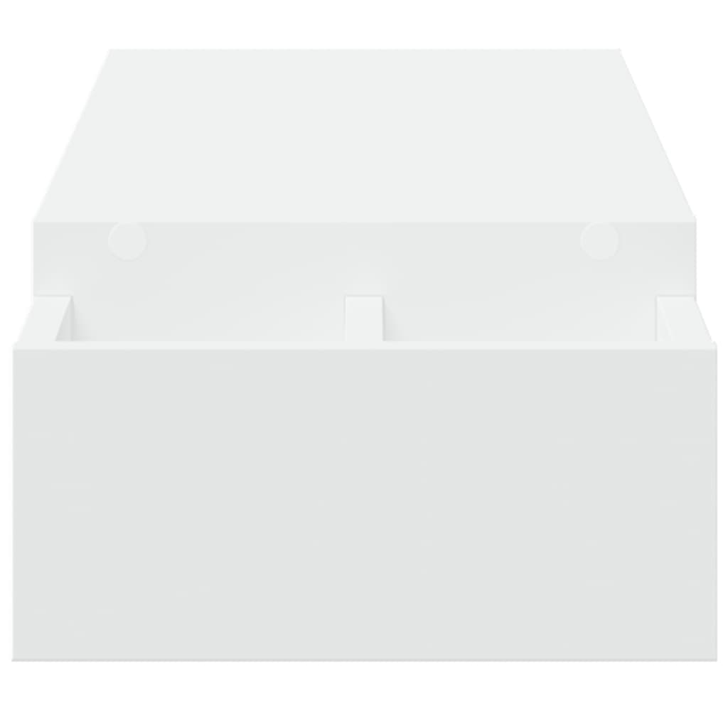 vidaXL Βάση Οθόνης με Αποθ. Λευκή 100x27x15 εκ. από Επεξεργ. Ξύλο