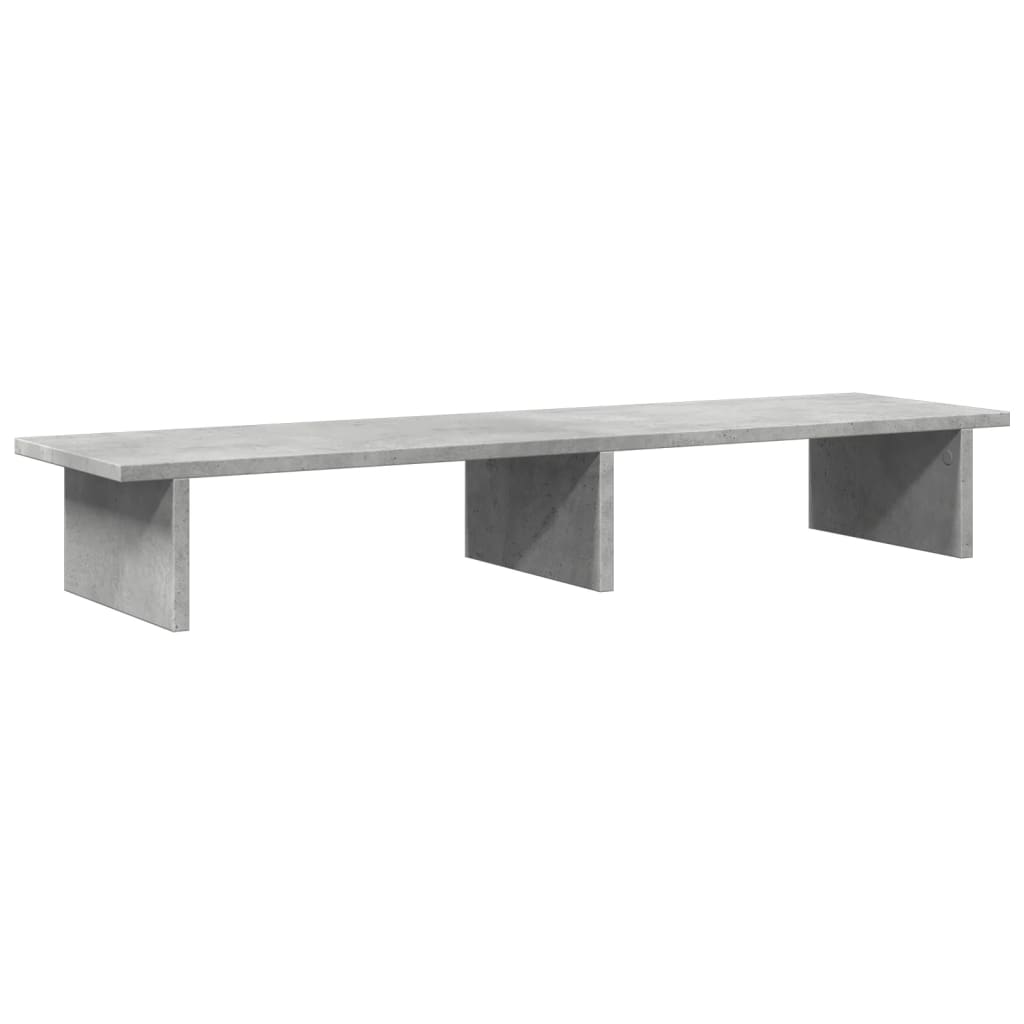 vidaXL Βάση Οθόνης Γκρι Σκυρ. 100x27x15 εκ. Επεξεργ. Ξύλο