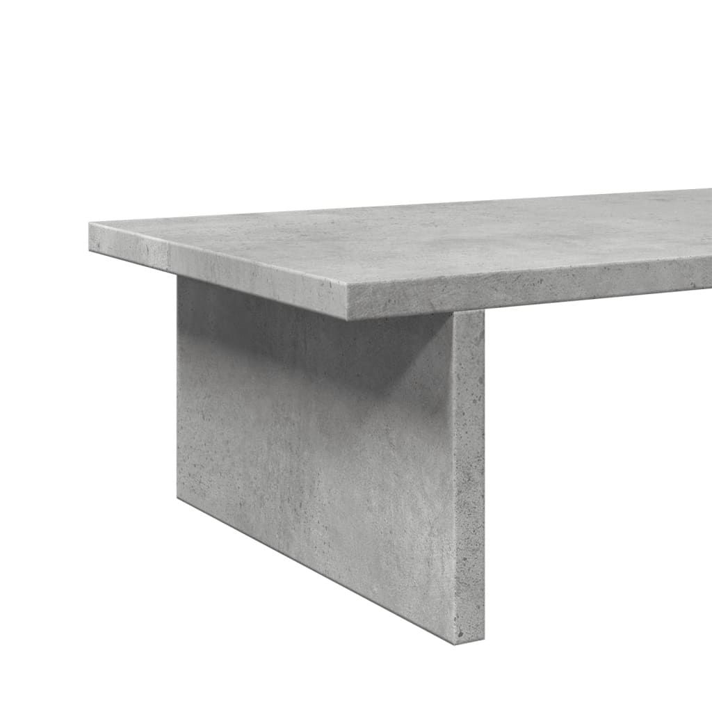 vidaXL Βάση Οθόνης Γκρι Σκυρ. 100x27x15 εκ. Επεξεργ. Ξύλο