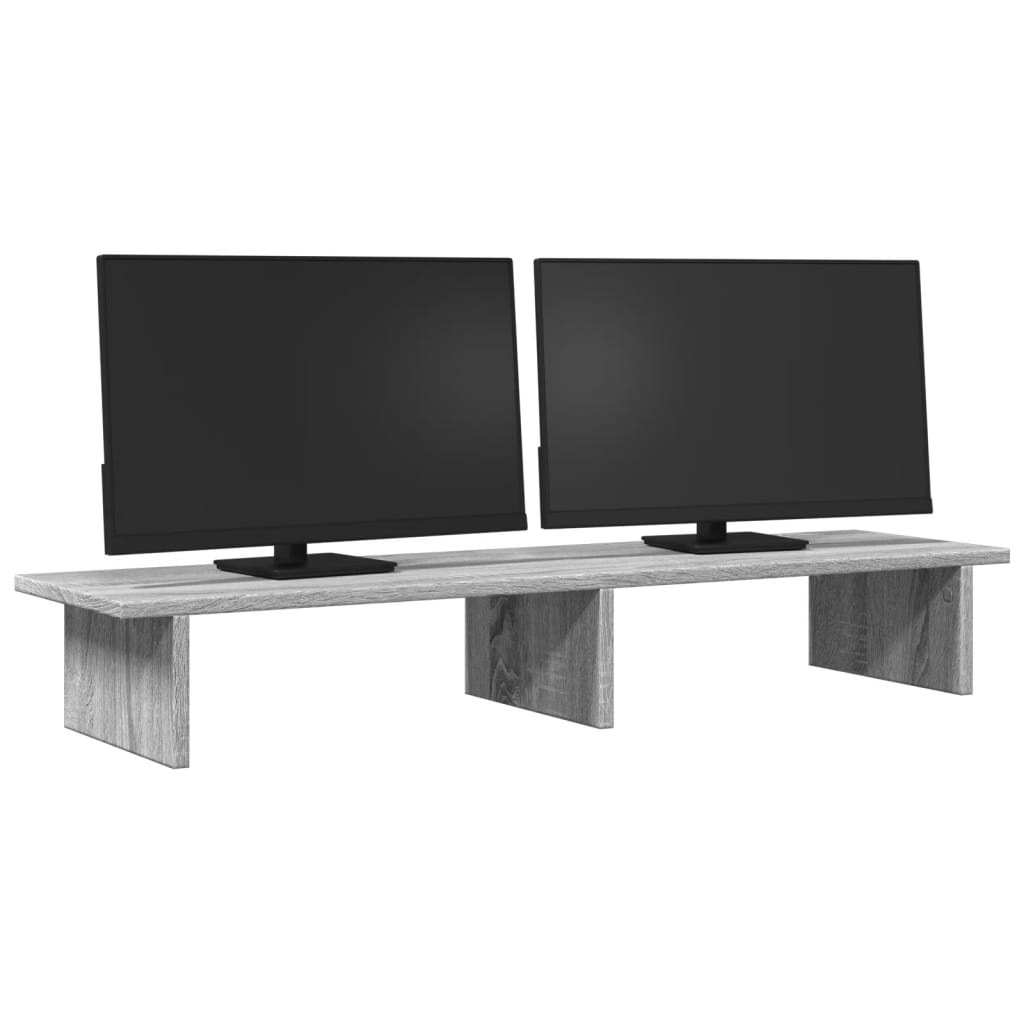 vidaXL Βάση Οθόνης Γκρι Sonoma 100x27x15 εκ. Επεξεργ. Ξύλο