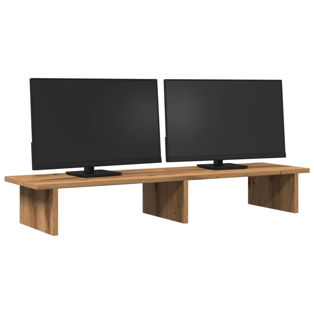 vidaXL Βάση Οθόνης Αρτισιανή Δρυς 100x27x15 εκ. από Επεξ. Ξύλο