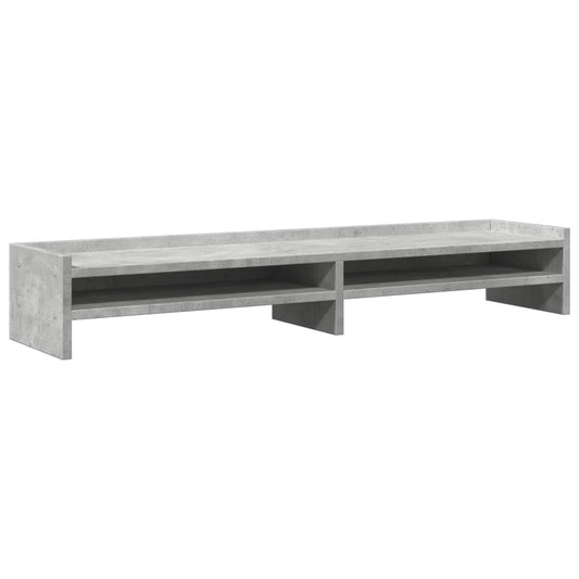 vidaXL Βάση Οθονών Γκρι του Σκυροδέματος 100x24x16 εκ. από Επεξ. Ξύλο