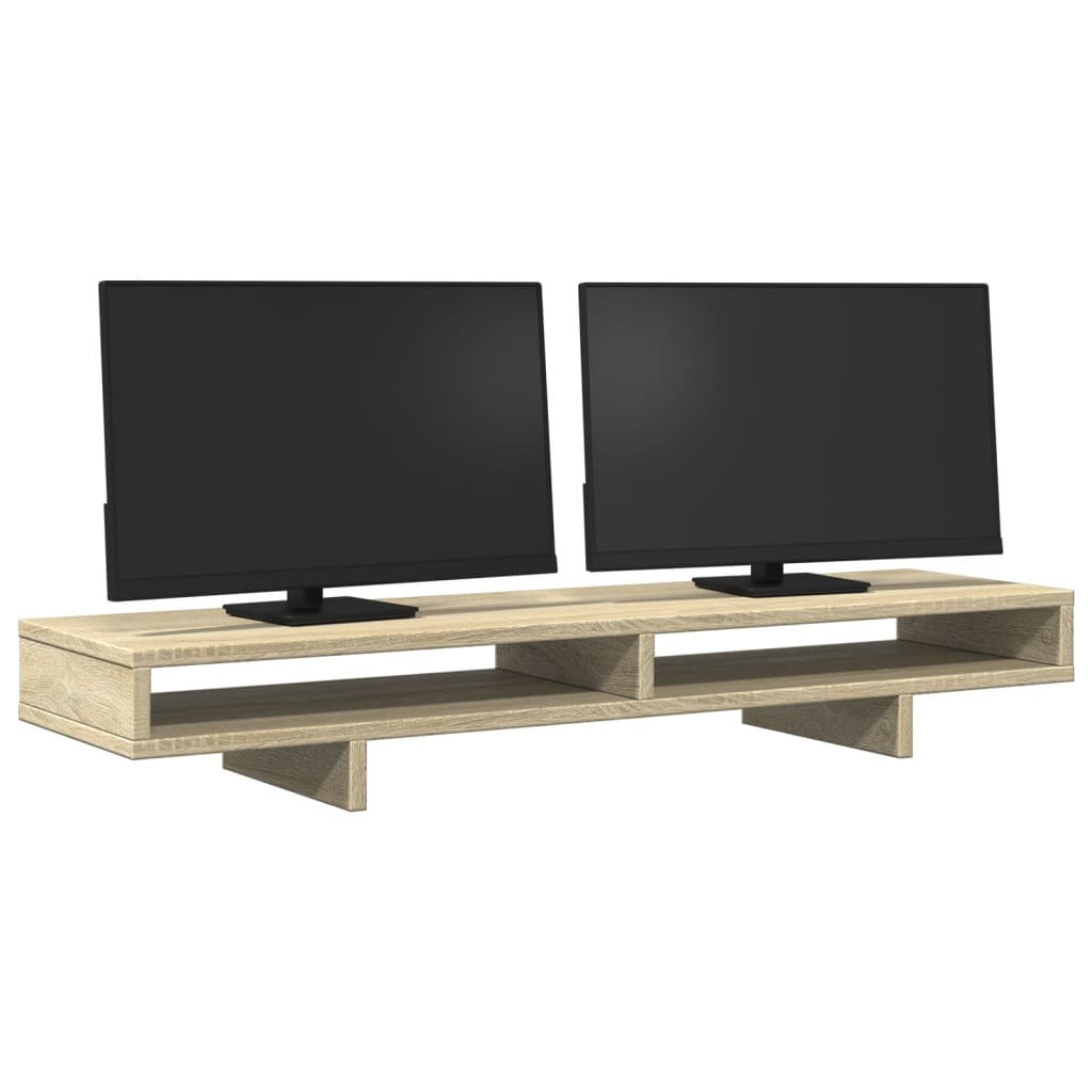 vidaXL Βάση Οθόνης Sonoma Δρυς 100x27x15 εκ. από Επεξ. Ξύλο