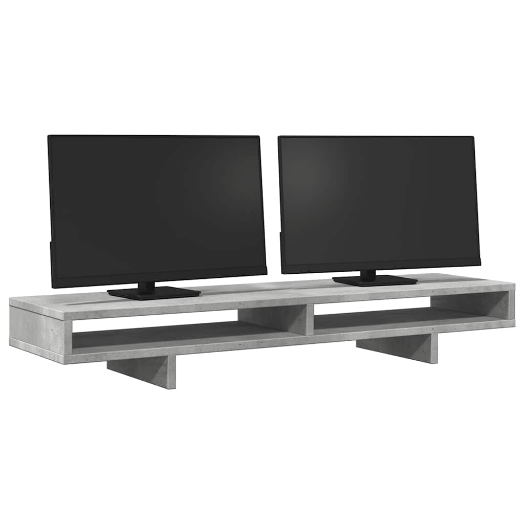 vidaXL Βάση Οθόνης Γκρι Σκυρ. 100x27x15 εκ. Επεξεργ. Ξύλο