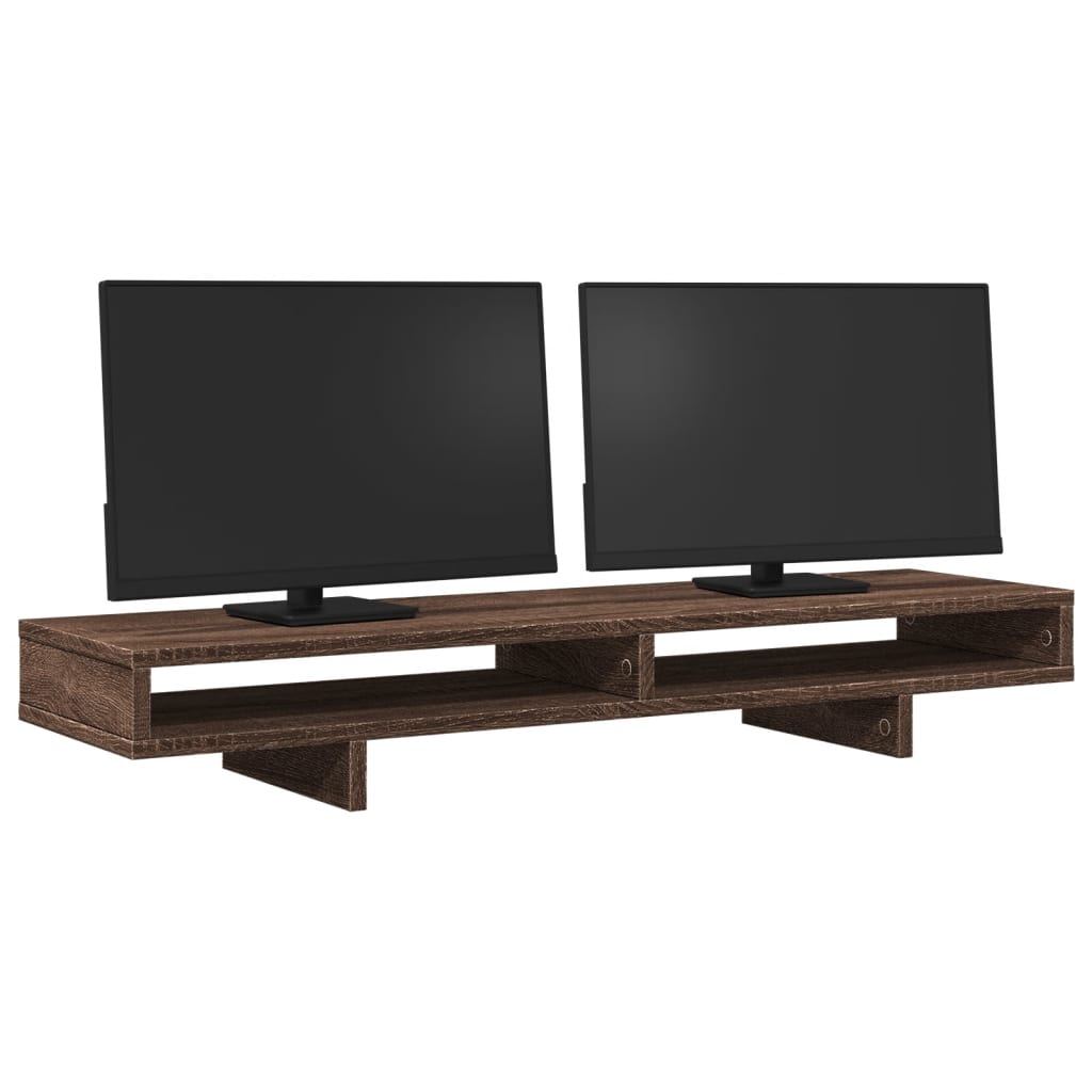 vidaXL Βάση Οθόνης Καφέ Δρυς 100x27x15 εκ. από Επεξ. Ξύλο