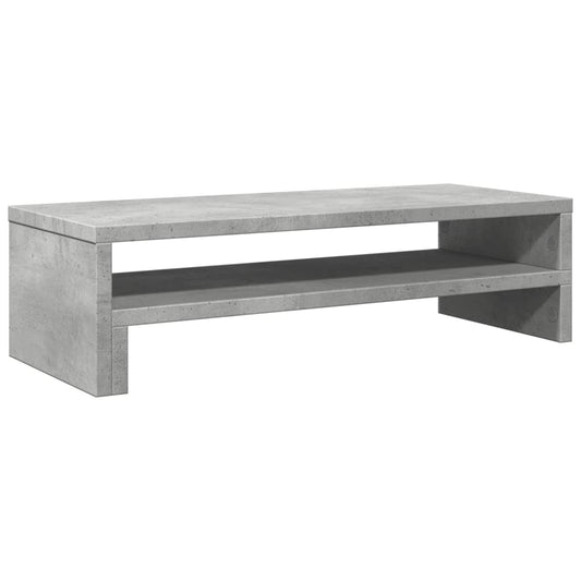 vidaXL Βάση Οθονών Γκρι του Σκυροδέματος 54x22x15 εκ. από Επεξ. Ξύλο