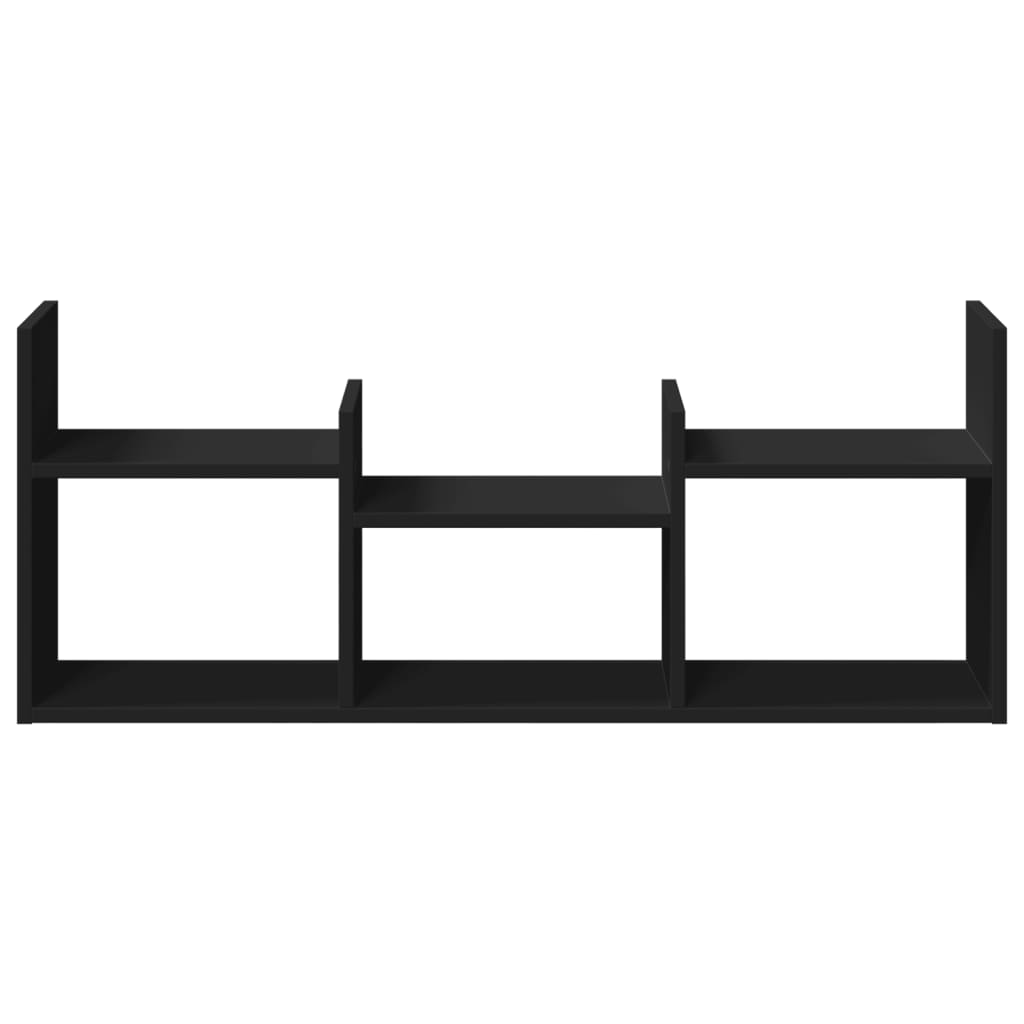 vidaXL Ντουλάπι Τοίχου Μαύρο 100x18x40 εκ. από Επεξεργασμένο Ξύλο