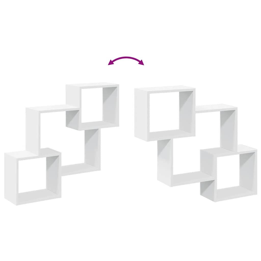 vidaXL Ντουλάπι Τοίχου Λευκό 78x18x71 εκ. από Επεξεργασμένο Ξύλο