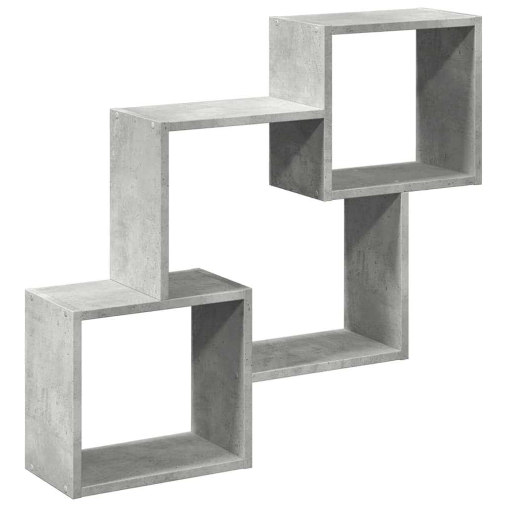 vidaXL Ντουλάπι Τοίχου Γκρι Σκυρ. 78x18x71 εκ. από Επεξεργασμένο Ξύλο