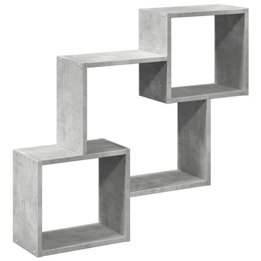 vidaXL Ντουλάπι Τοίχου Γκρι Σκυρ. 78x18x71 εκ. από Επεξεργασμένο Ξύλο