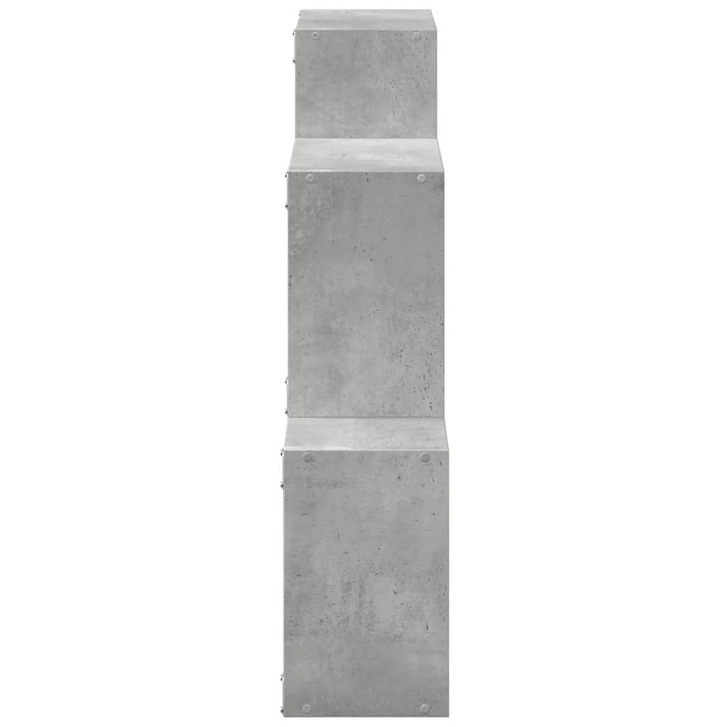 vidaXL Ντουλάπι Τοίχου Γκρι Σκυρ. 78x18x71 εκ. από Επεξεργασμένο Ξύλο