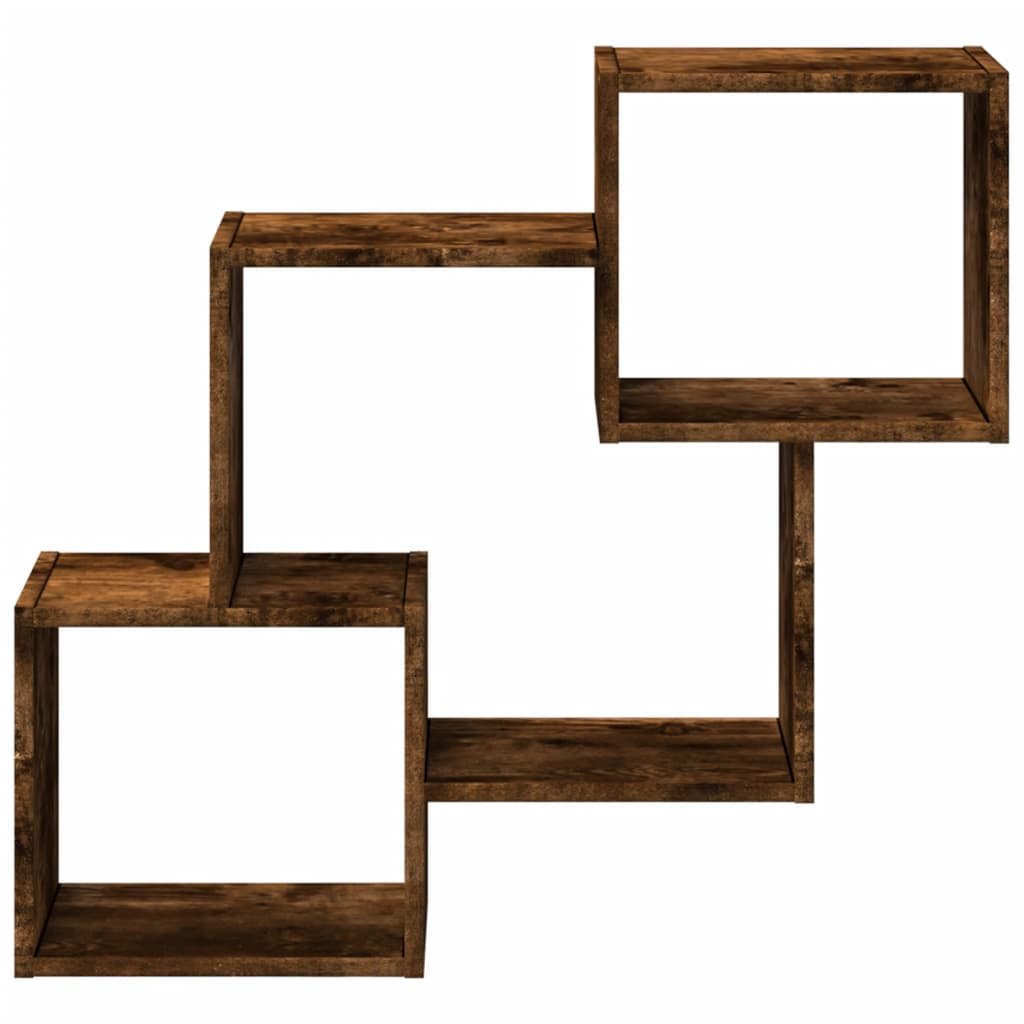 vidaXL Ντουλάπι Τοίχου Καπνιστή Δρυς 78x18x71 εκ. Επεξεργασμένο Ξύλο