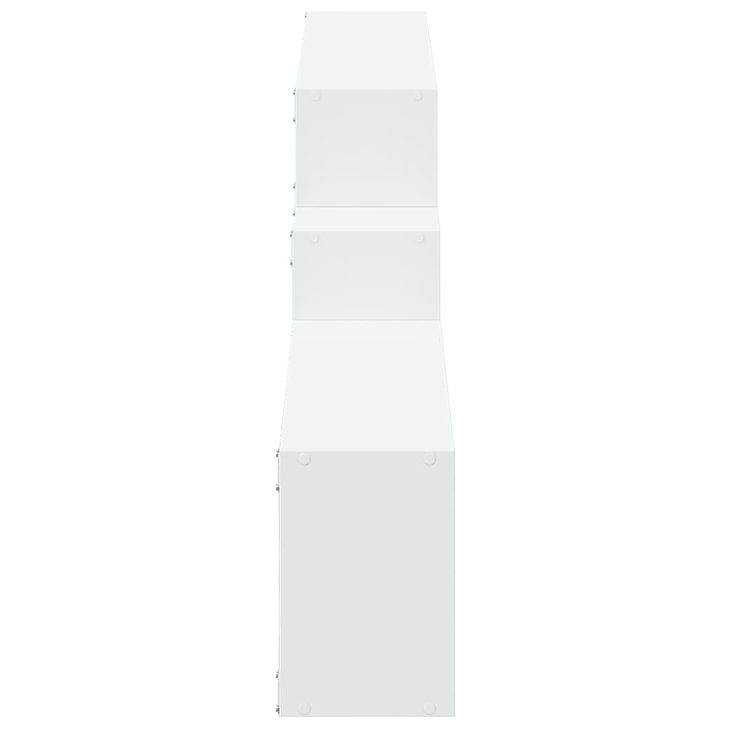 vidaXL Ντουλάπι Τοίχου Λευκό 158x18x53 εκ. από Επεξεργασμένο Ξύλο