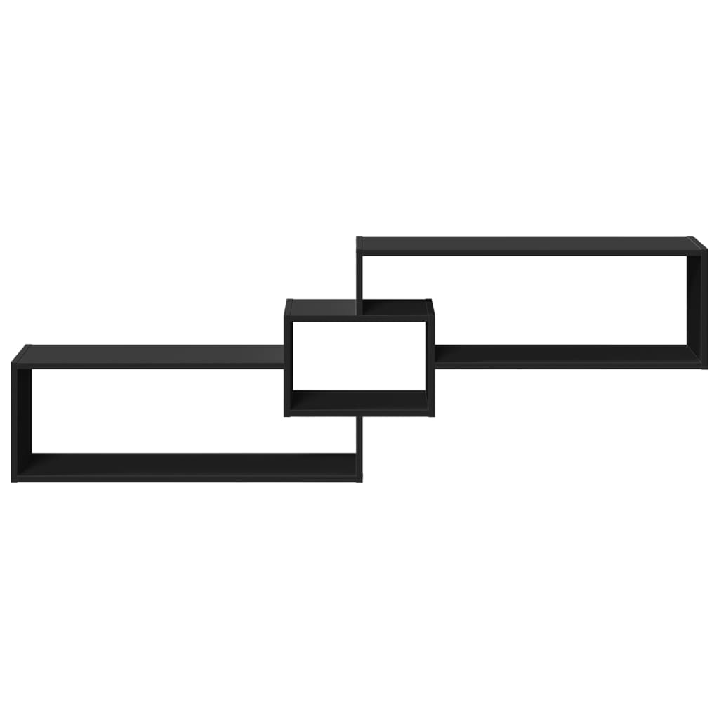 vidaXL Ντουλάπι Τοίχου Μαύρο 158x18x53 εκ. από Επεξεργασμένο Ξύλο