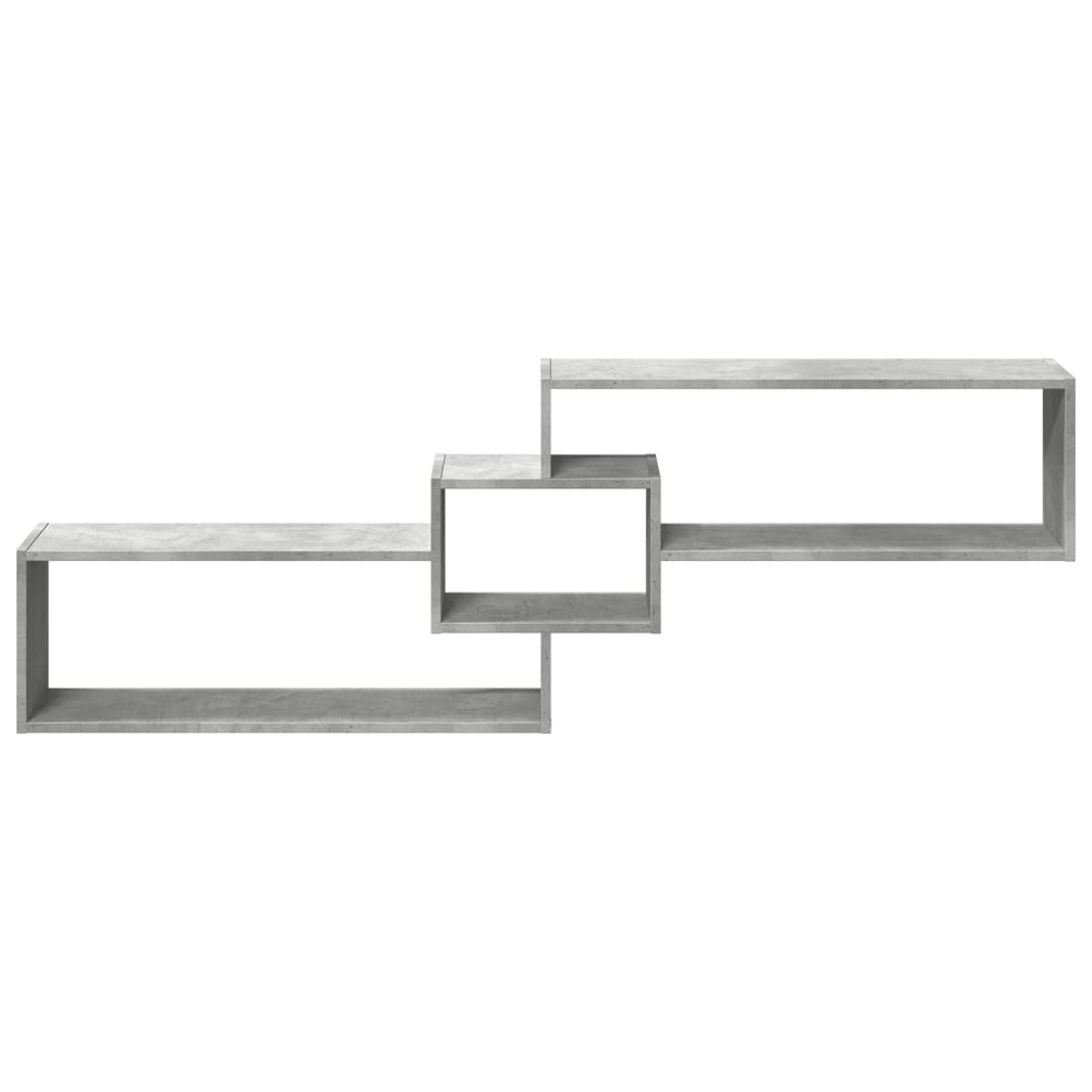 vidaXL Ντουλάπι Τοίχου Γκρι Σκυρ. 158x18x53 εκ. από Επεξεργασμένο Ξύλο