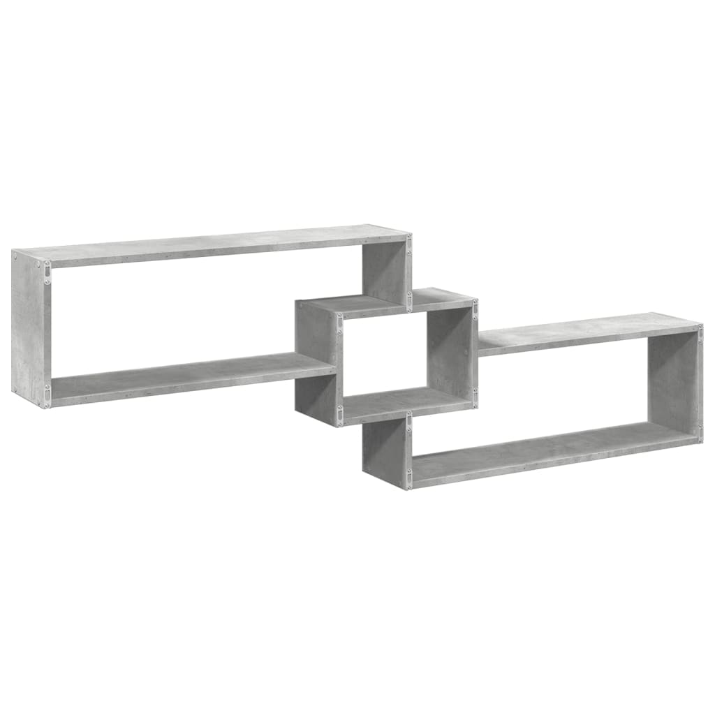 vidaXL Ντουλάπι Τοίχου Γκρι Σκυρ. 158x18x53 εκ. από Επεξεργασμένο Ξύλο