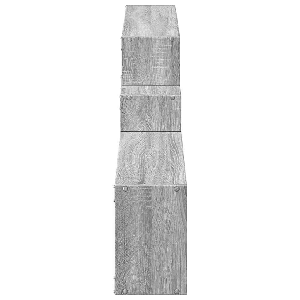 vidaXL Ντουλάπι Τοίχου Γκρι Sonoma 158x18x53εκ. από Επεξεργασμένο Ξύλο