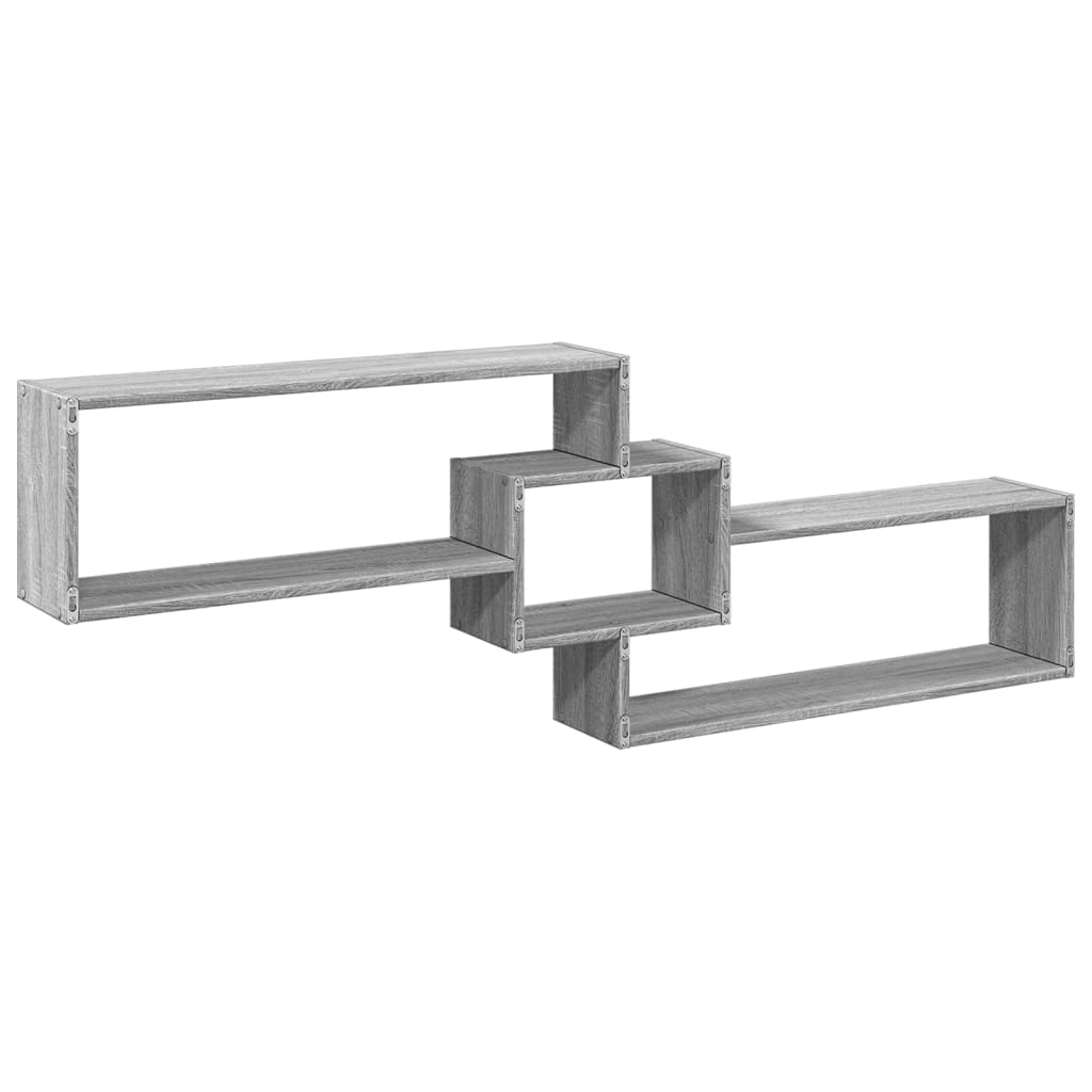 vidaXL Ντουλάπι Τοίχου Γκρι Sonoma 158x18x53εκ. από Επεξεργασμένο Ξύλο