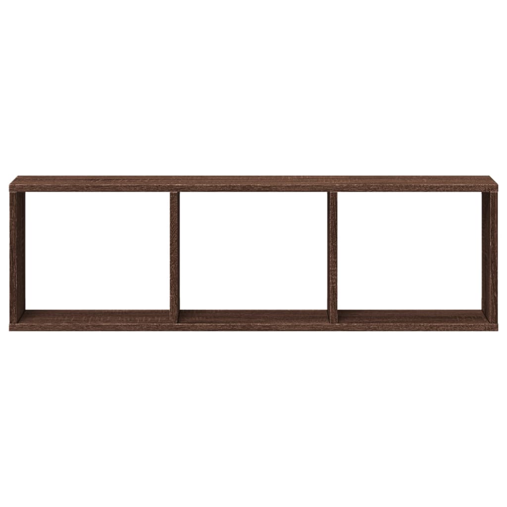 vidaXL Ντουλάπι Τοίχου Καφέ Δρυς 100x16x30 εκ. από Επεξεργασμένο Ξύλο
