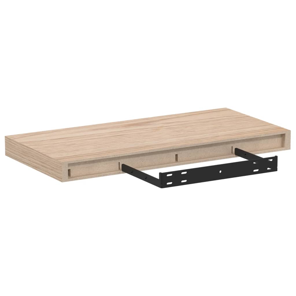 vidaXL Ράφια Τοίχου 2 τεμ. 50x23,5x4 εκ. Επεξεργασμένο Ξύλο