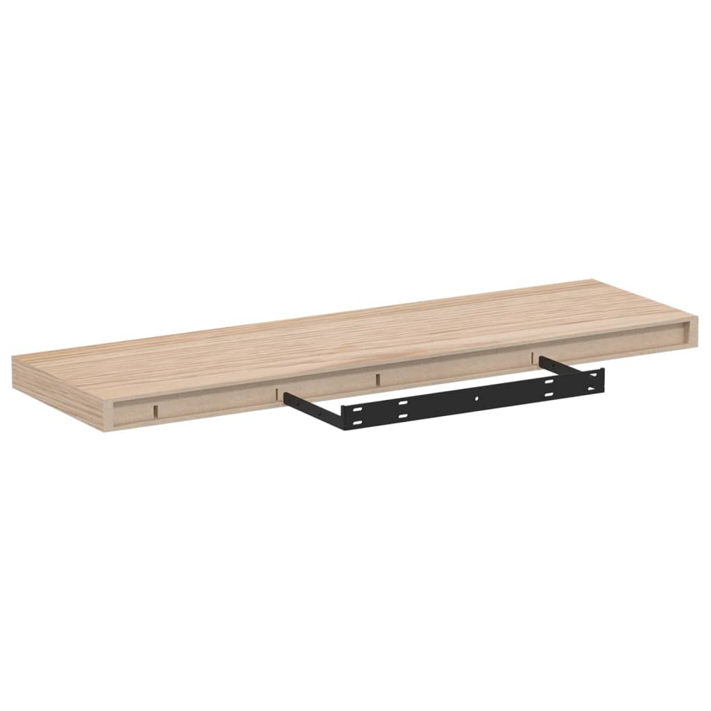 vidaXL Ράφια Τοίχου 2 τεμ. 80x23,5x4 εκ. Επεξεργασμένο Ξύλο
