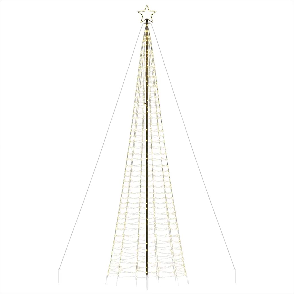vidaXL Χριστουγεννιάτικο δέντρο LED με αιχμές 1534 LED Ζεστό Λευκό