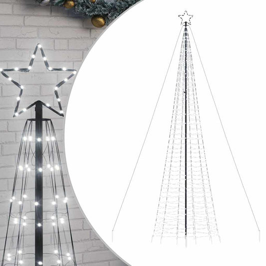 vidaXL Χριστουγεννιάτικο δέντρο LED με αιχμές 1534 LED Ψυχρό Λευκό