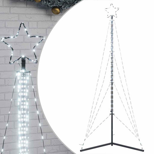 vidaXL Χριστουγεννιάτικο δέντρο LED 483 LED Cold White 240 cm