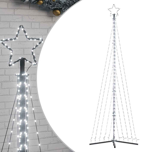 vidaXL Χριστουγεννιάτικο δέντρο LED 495 LED Ψυχρό Λευκό 300,5 εκ.