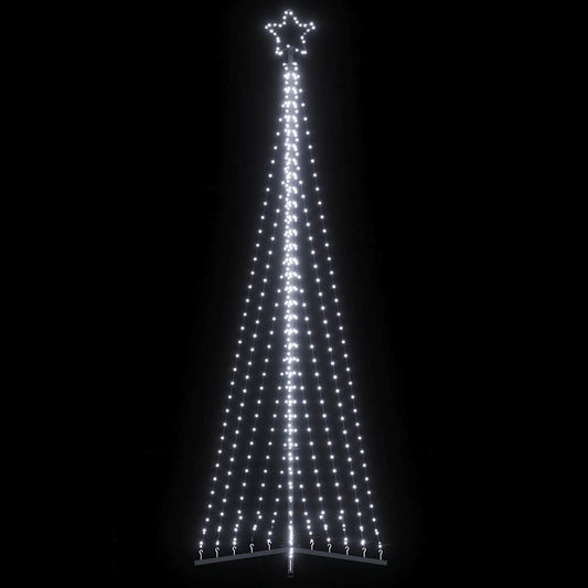vidaXL Χριστουγεννιάτικο δέντρο LED 495 LED Ψυχρό Λευκό 300,5 εκ.