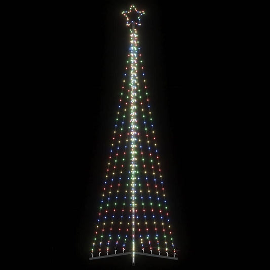 vidaXL Χριστουγεννιάτικο δέντρο LED 495 LED πολύχρωμα 300,5 εκ.