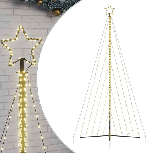 vidaXL Χριστουγεννιάτικο δέντρο LED 570 LEDs Ζεστό Λευκό 399 εκ.