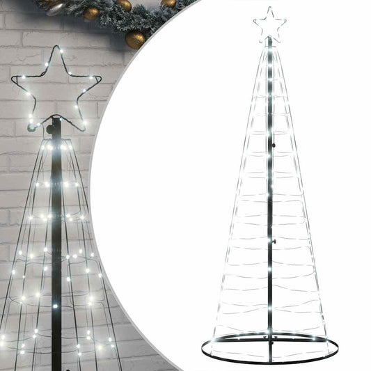 vidaXL Χριστουγεννιάτικο δέντρο LED 200 LED Ψυχρό Λευκό 182 εκ.