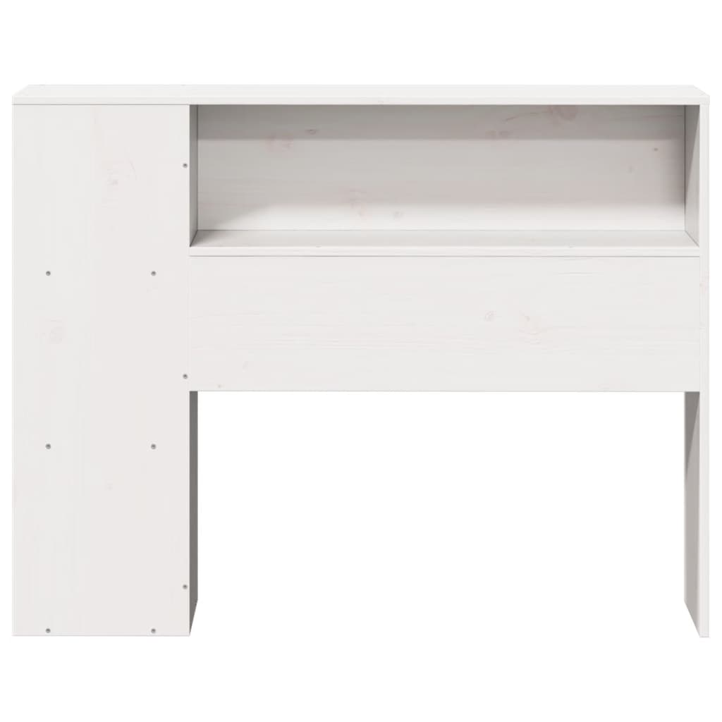 vidaXL Κεφαλάρι με Αποθ. Χώρο Λευκό 100 εκ. από Μασίφ Ξύλο Πεύκου