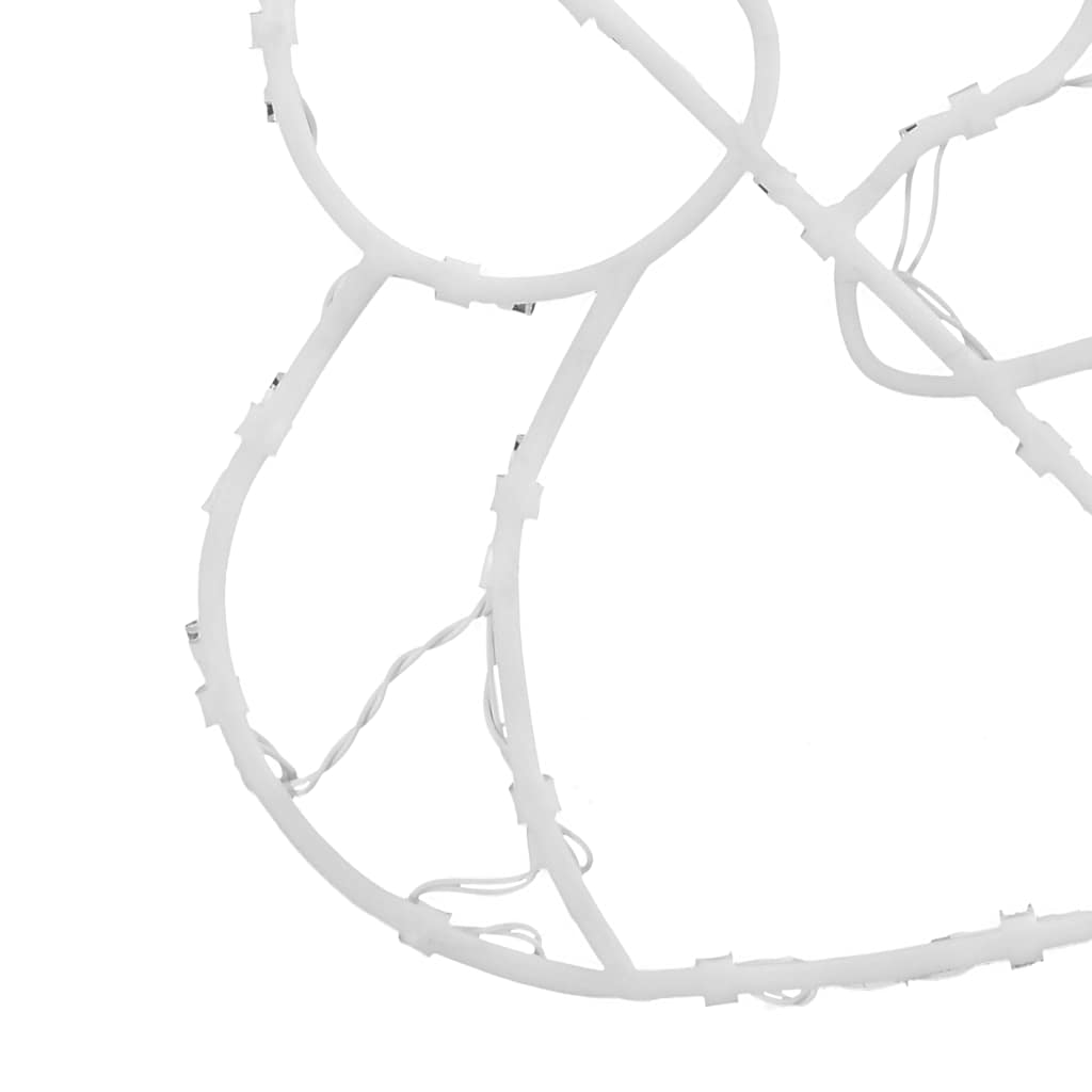 vidaXL Χριστουγεννιάτικα φώτα χιονάνθρωπος σιλουέτα 2 τεμάχια 35 LED