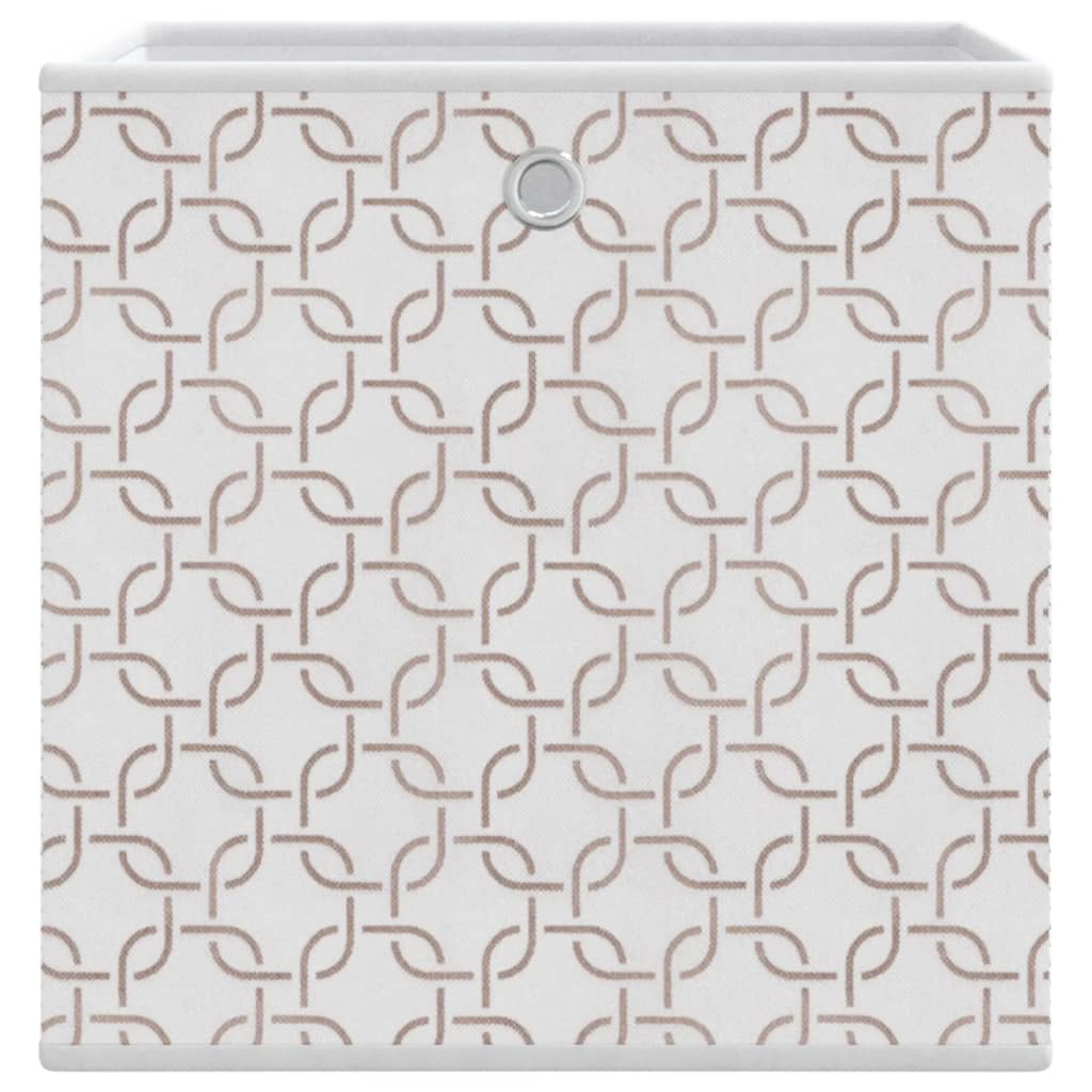 vidaXL Πτυσσόμενα κουτιά αποθήκευσης 10 τ. Κρεμ Μη υφασμένο ύφασμα